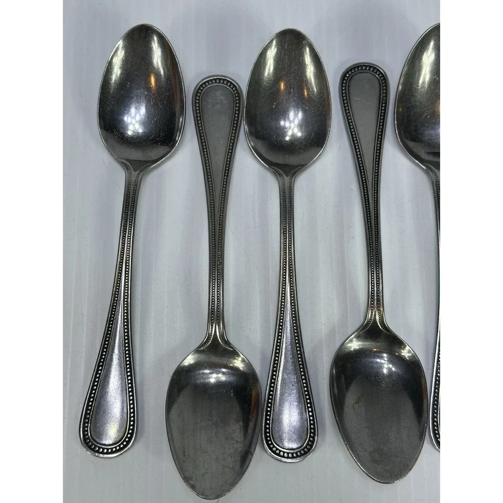 Set of 6 Oxford Hall Stratton Stainless Large Soup Spoons